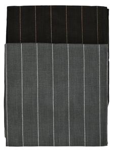 Bavlnené utierky Striped Grey&Black – set 2 ks