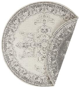 NORTHRUGS - Hanse Home koberce Kusový koberec Twin Supreme 104136 Grey / Cream kruh - 200x200 (priemer) kruh cm