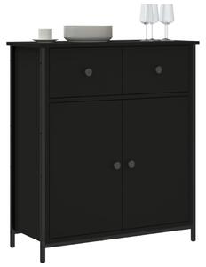 Komoda čierna 70x30x80 cm kompozitné drevo
