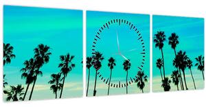 Obraz - Kalifornia (s hodinami) (90x30 cm)