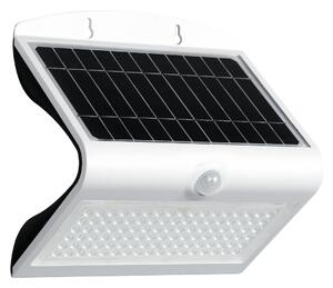 Exteriérové solárne nástenné LED svietidlo Butterfly, 1x LED 6,8w, biela, pohybový senzor
