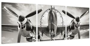 Obraz - Warbird (s hodinami) (90x30 cm)