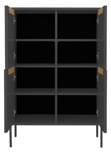 Čierna komoda Tenzo Switch, 90 x 128 cm