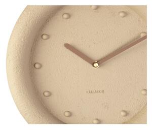 Béžové nástenné hodiny Karlsson Petra, ø 30 cm
