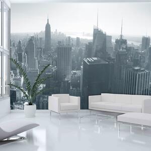Fototapeta - New York panoráma čierna a biela + zadarmo lepidlo - 200x154