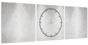 Obraz - Betónový múr so svetlami (s hodinami) (90x30 cm)