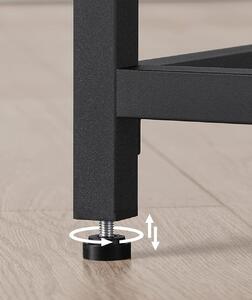 Kancelársky stôl čierny 50x100x76 cm, industriálny štýl
