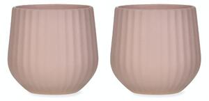 Keramické hrnčeky Linear Dusty Pink - set 2 ks, 200 ml