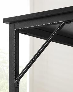 Kancelársky stôl čierny 50x100x76 cm, industriálny štýl
