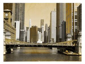 Fototapeta - Chicagský most - vintage