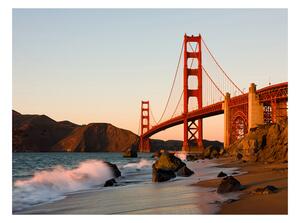 Fototapeta - Most Golden Gate - západ slnka, San Francisco