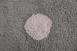 Lorena Canals koberce Ručne tkaný kusový koberec Tricolor Polka Dots Grey-Pink - 120x160 cm