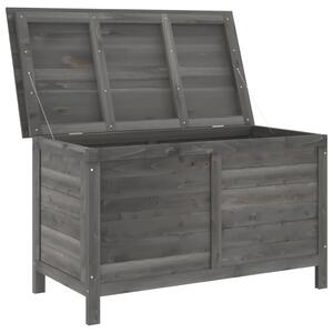 Záhradný úložný box antracitový 99x49,5x58,5 cm jedľový masív