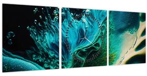 Obraz - Abstraktné pozadia (s hodinami) (90x30 cm)