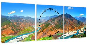 Obraz - River Yangtze (s hodinami) (90x30 cm)