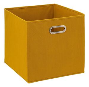 Úložný box Simple, 31x31x31 cm, horčicová