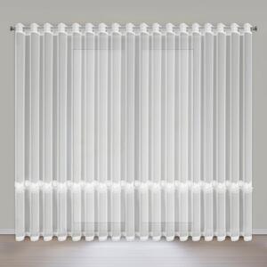 ZÁCLONA NA KRÚŽKOCH ISOLA 350X250 CM BIELA