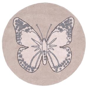 Lorena Canals koberce Ručne tkaný kusový koberec Butterfly - 160x160 (priemer) kruh cm