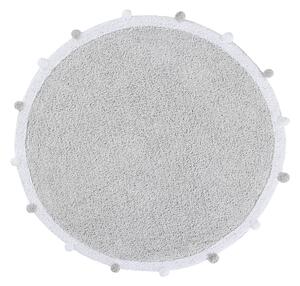 Lorena Canals koberce Pre zvieratá: Prateľný koberec Bubbly Light Grey - 120x120 (priemer) kruh cm