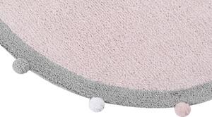 Lorena Canals koberce Ručne tkaný kusový koberec Bubbly Soft Pink - 120x120 (priemer) kruh cm