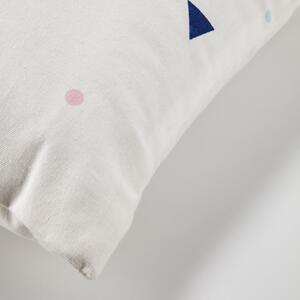 Biela obliečka na vankúš z organickej bavlny Kave Home Miris, 45 x 45 cm