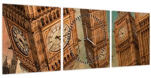 Obraz - Big Ben, Londýn (s hodinami) (90x30 cm)