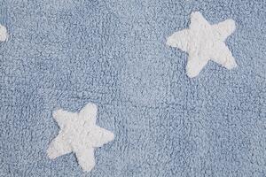 Lorena Canals koberce Ručne tkaný kusový koberec Stars Blue-White - 120x160 cm