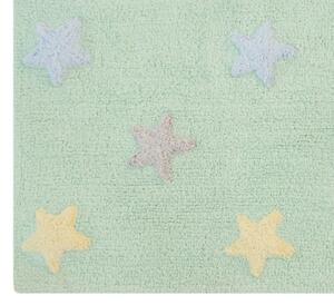 Lorena Canals koberce Ručne tkaný kusový koberec Tricolor Stars Soft Mint - 120x160 cm