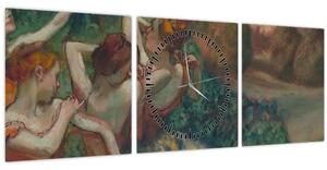 Obraz - Edgar Degas, Four Dancers, reprodukcia (s hodinami) (90x30 cm)