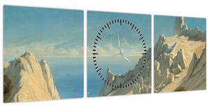 Obraz - Georg Emil Libert, View of Sommerspiret, the Cliffs of Møn, reprodukcia (s hodinami) (90x30 cm)