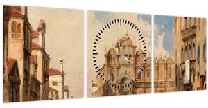 Obraz - Jules-Romain Joyant, The Scuola di San Marco, Venice, reprodukcia (s hodinami) (90x30 cm)
