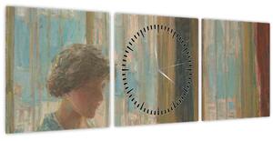Obraz - Childe Hassam, The New York Window, reprodukcia (s hodinami) (90x30 cm)