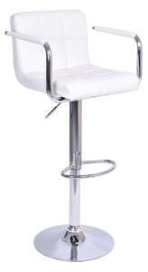 Barová stolička Leora 2 New - biela / chróm
