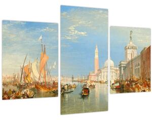 Obraz - Joseph Mallord William Turner, Venice the Dogana and San Giorgio Maggiore, reprodukcia (90x60 cm)