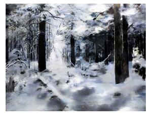 Fototapeta - Zimný les