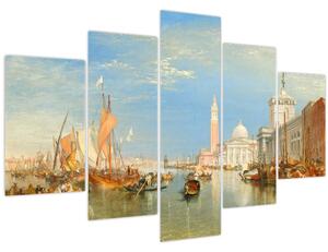 Obraz - Joseph Mallord William Turner, Venice the Dogana and San Giorgio Maggiore, reprodukcia (150x105 cm)