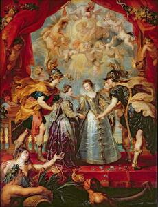 Peter Paul Rubens - Umelecká tlač The Medici Cycle: Exchange of the Two Princesses of France and Spain, (30 x 40 cm)
