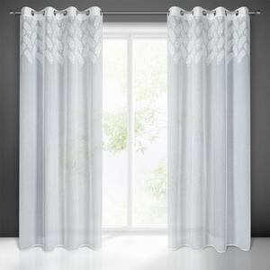 ZÁCLONA NA KRÚŽKOCH ANET 140X250 CM BIELA