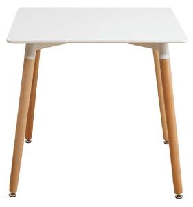 Jedálenský stôl Didier 3 New 70x70 cm - biela / buk