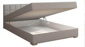 Boxspringová manželská posteľ Ferata 120x200 cm - svetlosivá