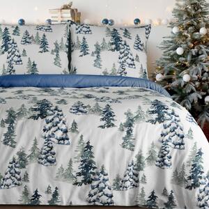 VIANOČNÉ RENFORCÉ OBLIEČKY NATAL 200X220 CM, 2 KS 70X80 CM VZOROVANÉ