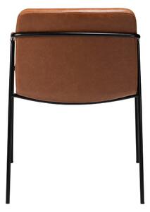 Hnedá jedálenská stolička z imitácie kože DAN-FORM Denmark Boto