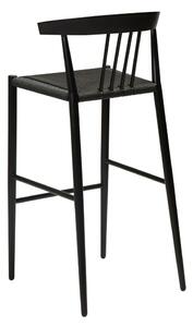 Čierna barová stolička DAN-FORM Denmark Sava, výška 102 cm