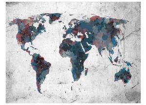 Fototapeta - Mapa sveta na stene I