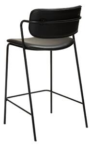 Čierna barová stolička z imitácie kože DAN-FORM Denmark Zed, výška 95,5 cm