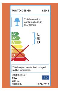 Tunto LED2/L2O/B Stojací lampa, čierna