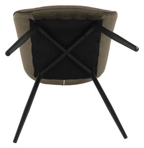 Jedálenská stolička Sarin - sivohnedá (taupe) / čierna