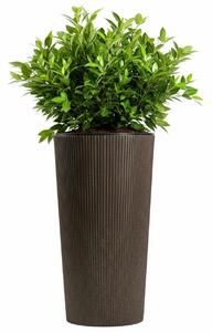 PLASTOVÝ KVETINÁČ URBANIKA ECO 57X29,5 CM TMAVOHNEDÁ