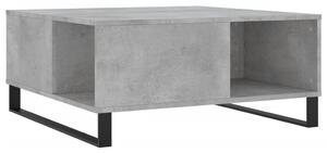 Konferenčný stolík betónový sivý 80x80x36,5 cm spracované drevo