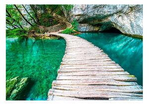 Samolepiaca fototapeta - Národný park Plitvické jazerá, Chorvátsko 147x105